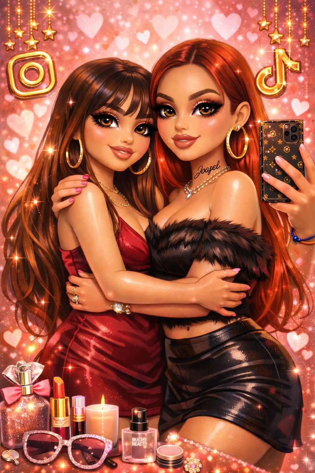 Two Dolls, One Attitude