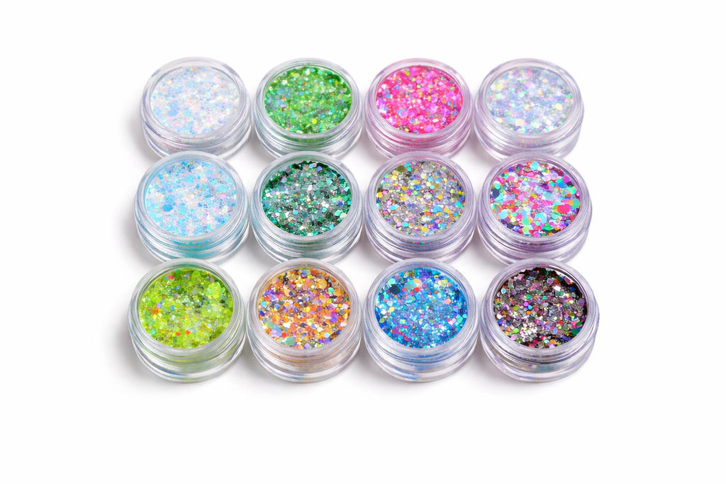 SET DE GLITTER “PERFECTA” – 12 PIEZAS